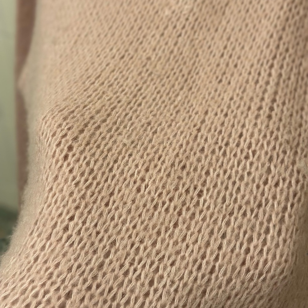 Loose Dusty Rose Knit Sweater - Picture 3 of 8